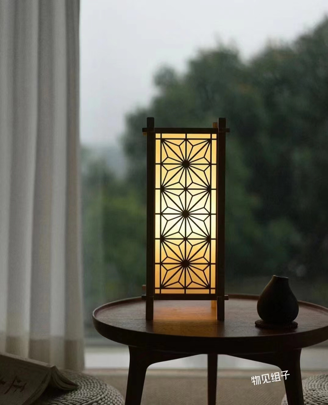 japanese craft table lamp