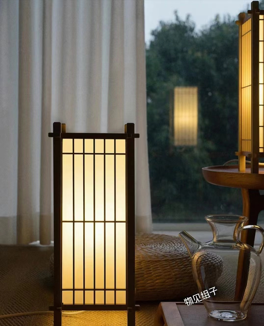 japanese craft table lamp