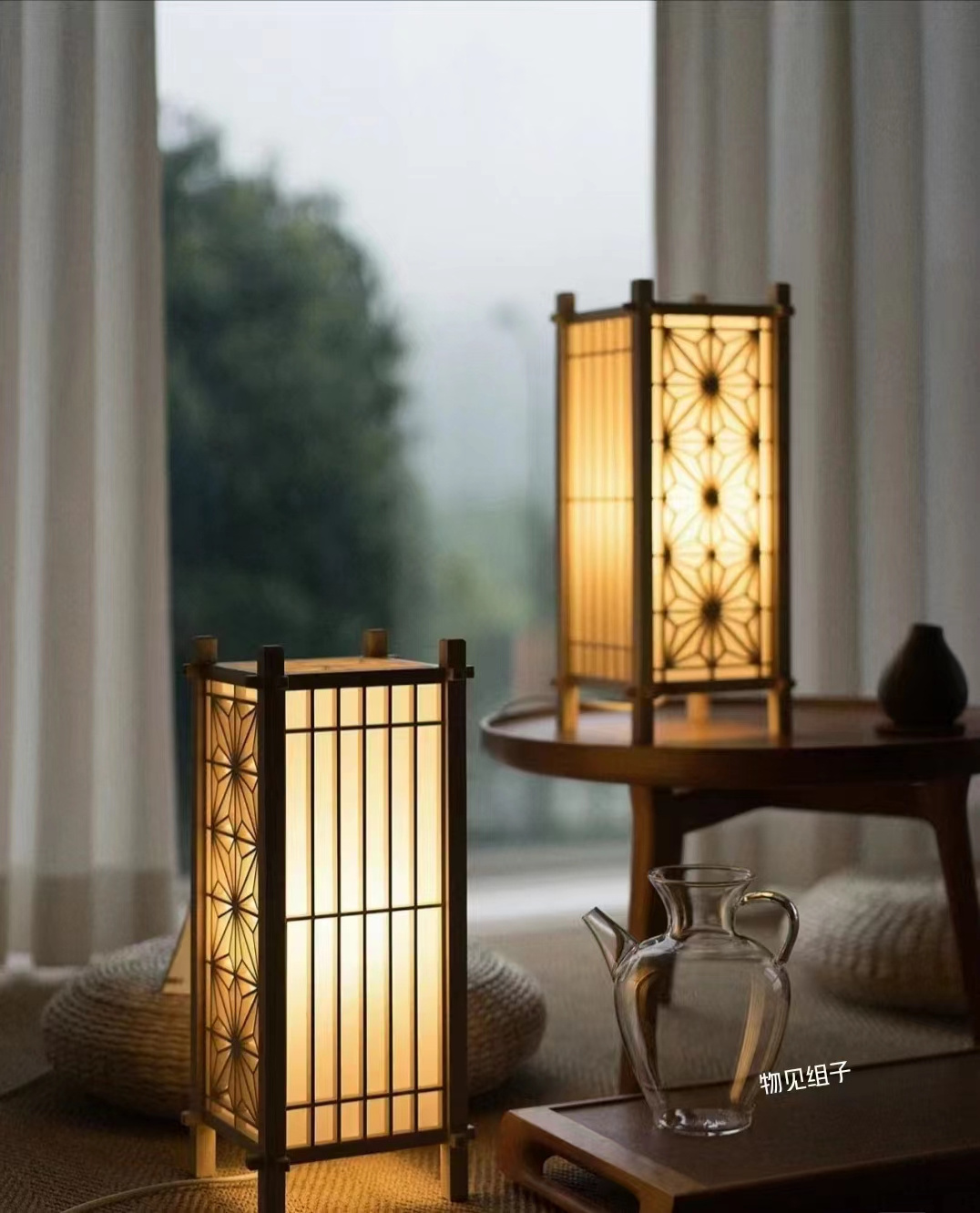 japanese craft table lamp