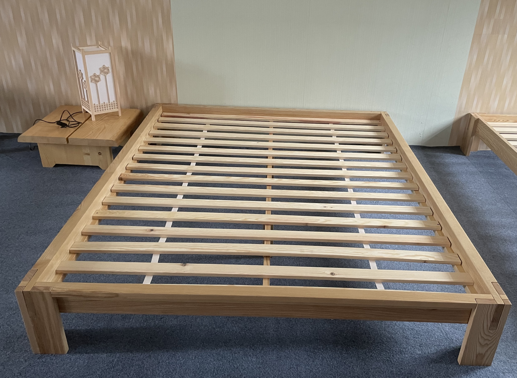 customize solid wood bed frame  tatami bed