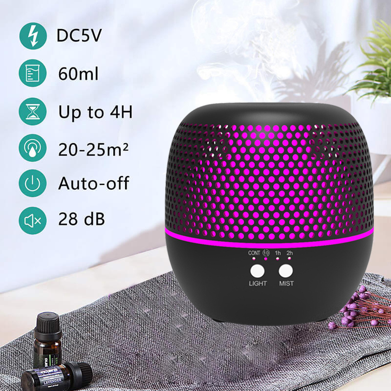 100ml Ultrasonic Air Humidifier Clear Cactus Color Light Usb Essential Oil Diffuser Car Purifier Aroma Diffusor Anion Mist Maker