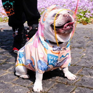 COLLABOR French Bulldog Windproof Pet Raincoat Clothing Dog Clothes Waterproof Breathable Dog Jacket Coat