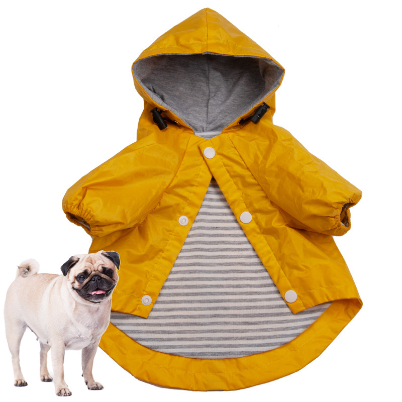 COLLABOR Hot Pattern High Quality Waterproof Dog Umbrella Rain Coat Jacket For Pet Dog Clothes Raincoat