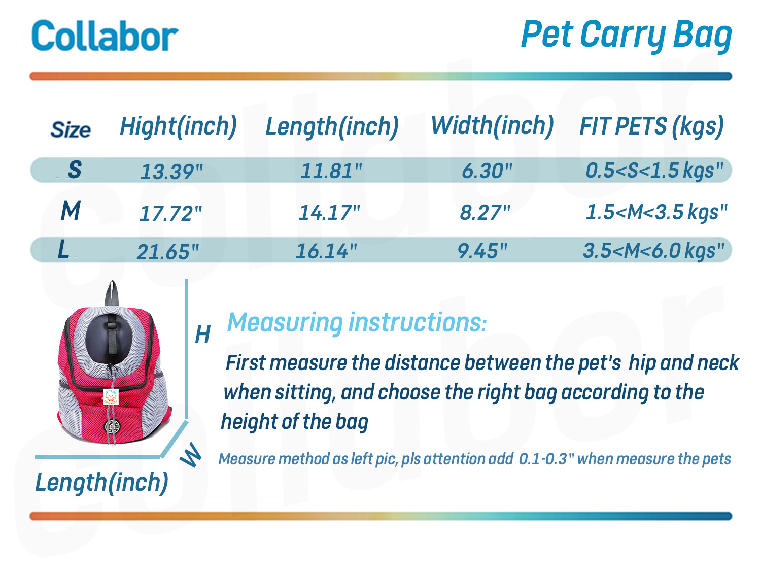 COLLABOR Breathable Eyebirds Shoulder Bag Backpack Carrying Small Dog Cat Pet Carrier Sling Adjustable Bag Strap Tote Bag