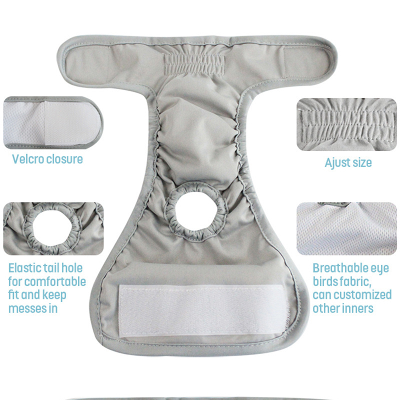 COLLABOR YIWU 100%TPU Wholesale High Quality Pet Nappy Washable Cat Diaper Urinal Pad Eco-friendly Cat Wrap