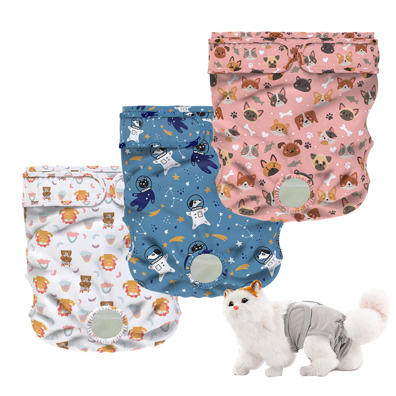 COLLABOR YIWU 100%TPU Wholesale High Quality Pet Nappy Washable Cat Diaper Urinal Pad Eco-friendly Cat Wrap