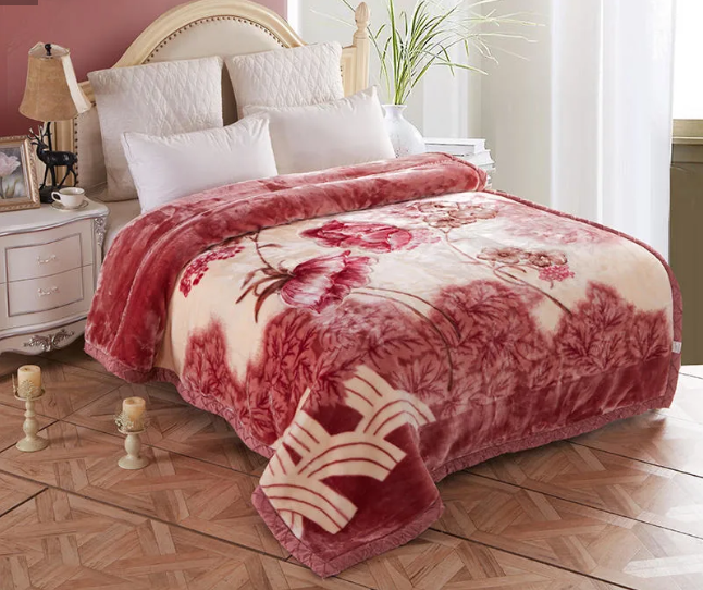 100% Polyester Royal Embossed And Spain Market Custom Mink Blanket