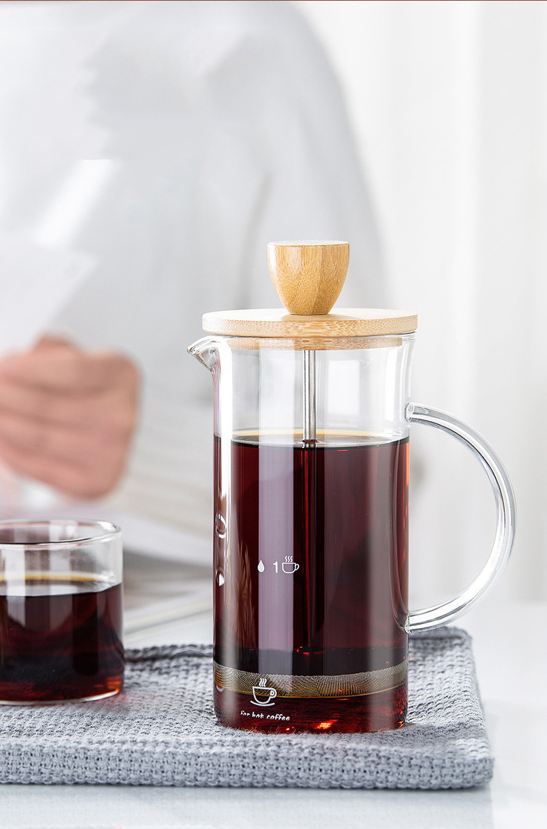 Home Thick & Durable Glass Manual Syphon Siphon Coffee French Press Tea and Coffee Maker