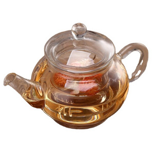 Handmade Mini Glass Teapot with Glass Tea Infuser