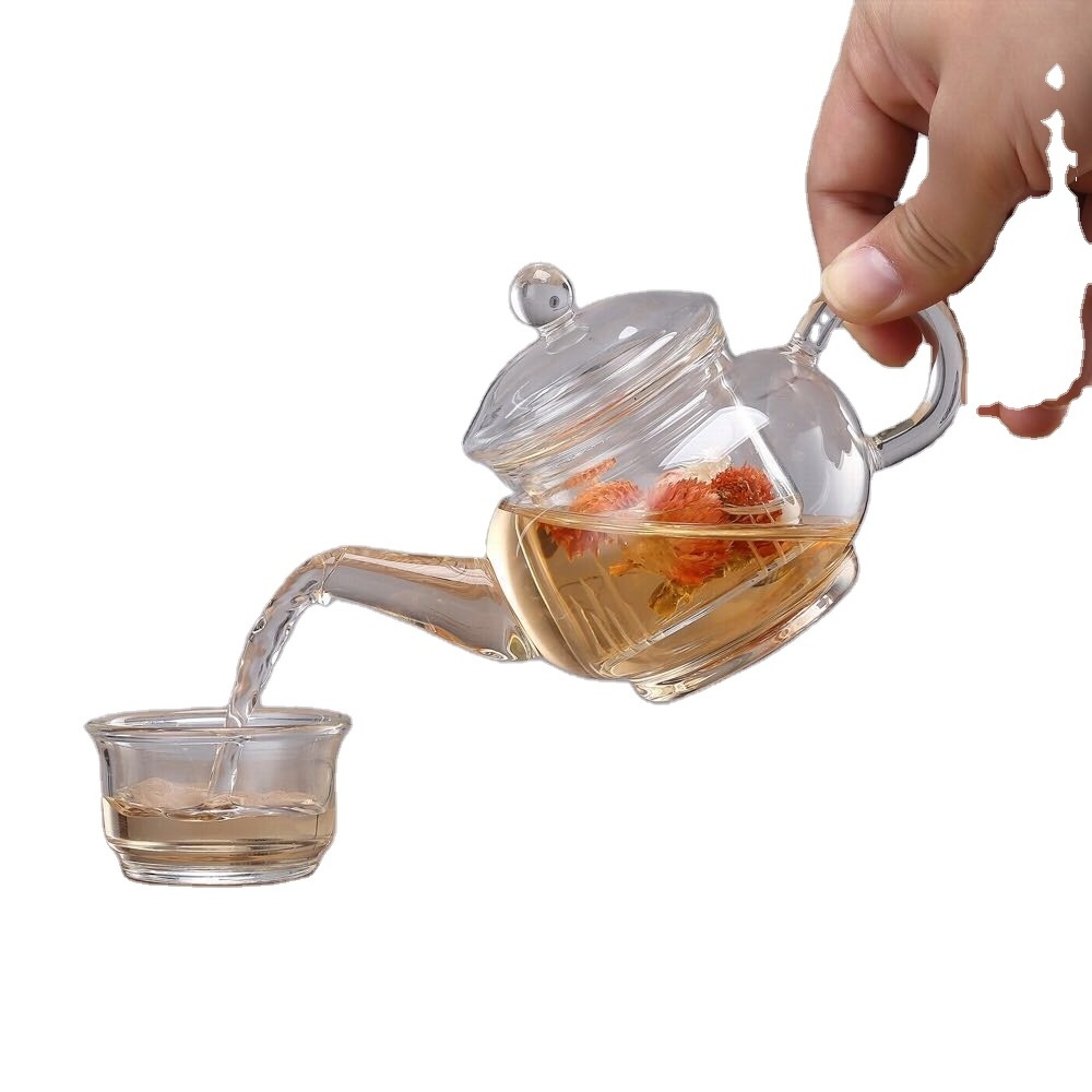 Handmade Mini Glass Teapot with Glass Tea Infuser