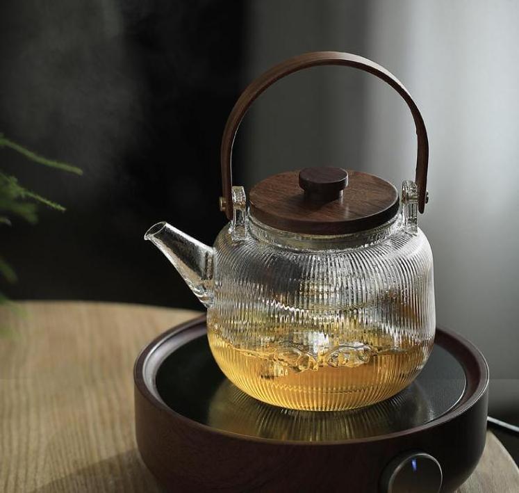 High Borosilicate Glass Tea Pot Set With Teapot Infuser Tea & Coffee Cooker