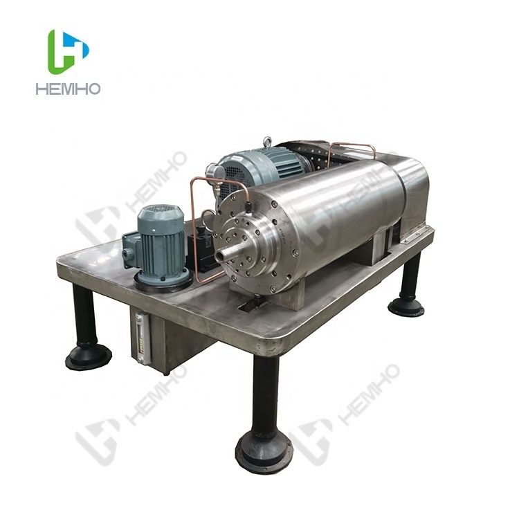 High Speed Continuous Flow Stainless Steel Pilot Scale Horizontal Decanter Centrifuge