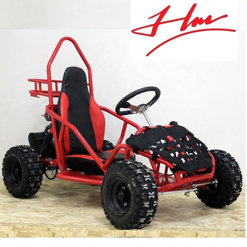 Patent design shock suspension mini go kart smart displacement gas racing buggy for teenagers