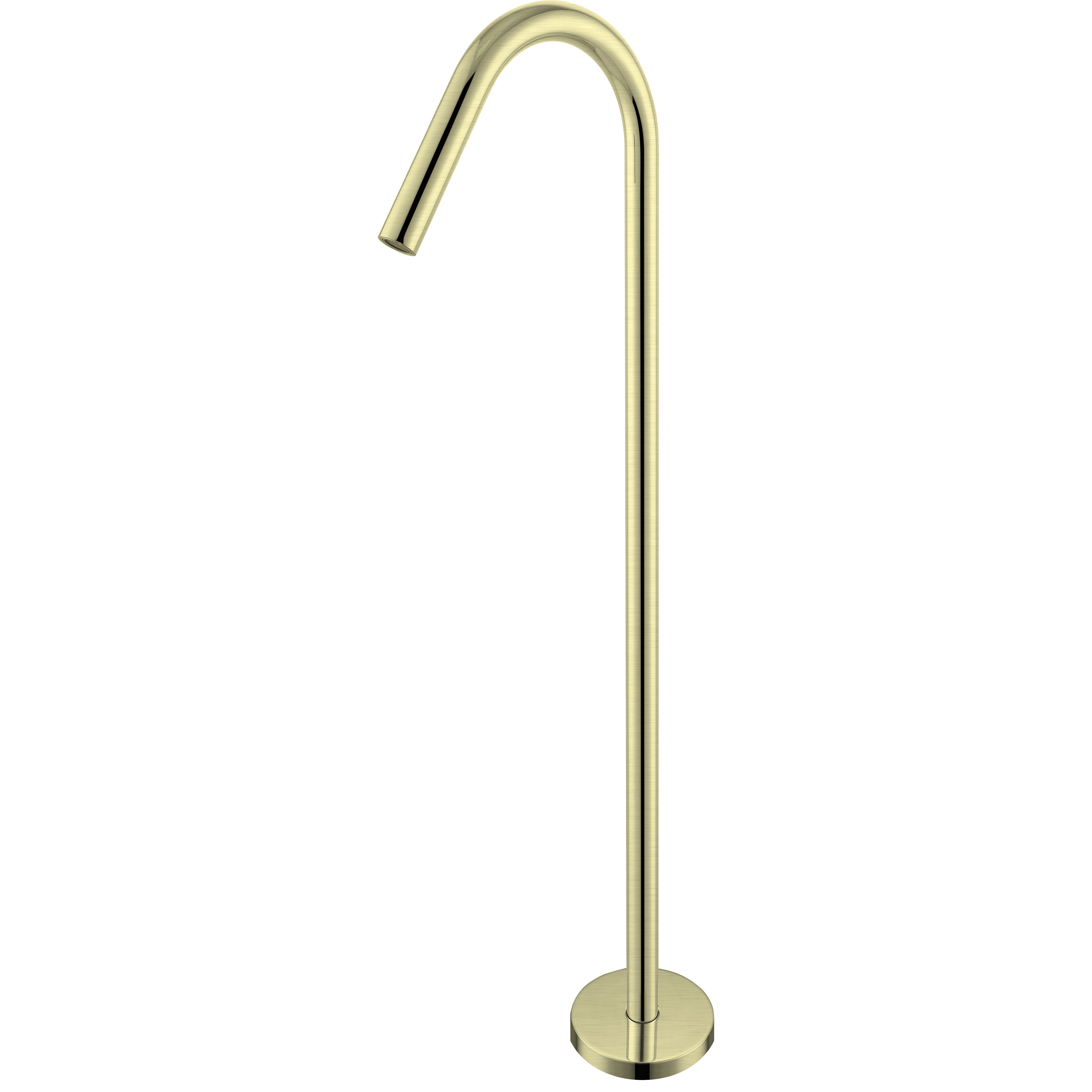 Matte Black Floor Mounted Bathtub Shower Faucet Lead Free Brass Bathroom Floor Standing Faucet