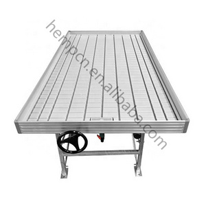 4x8 metal rolling bench greenhouse vertical grow table for farming