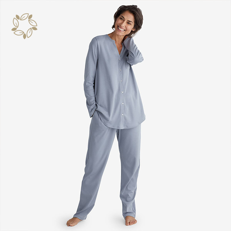 Organic pima cotton women's sleepwear loungewear women ladies cotton pajamas pima cotton pajama women sleepwear pajamas