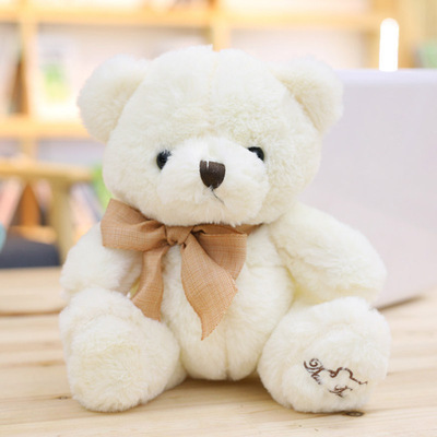 Cute Teddy Bear Plush Toy Hugging Bear Doll Butterfly Necktie Bear Doll Cloth Doll Girl Birthday Gift