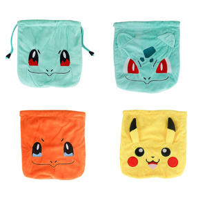 Cheap Wholesale Pikachued Bulbasaur Squirtle Charmander Plush Pokemoned Purse Pocket