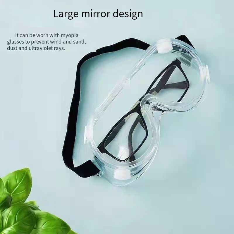 Fashion Transparent Personal Protective Goggle Anti Fog UV Safety Goggles Glasses