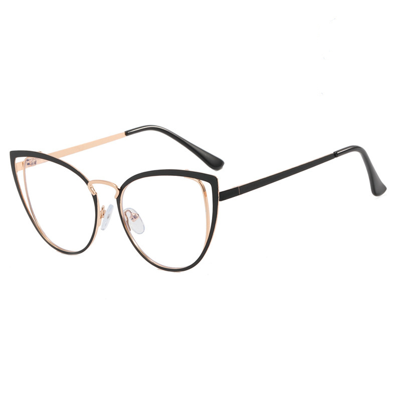 1820 2023 New Triangle Cat Eye Glasses Anti-blue Light Glasses Frame Cross-border Designer Glasses Fashion Women Eyewear