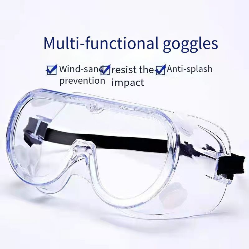 Fashion Transparent Personal Protective Goggle Anti Fog UV Safety Goggles Glasses