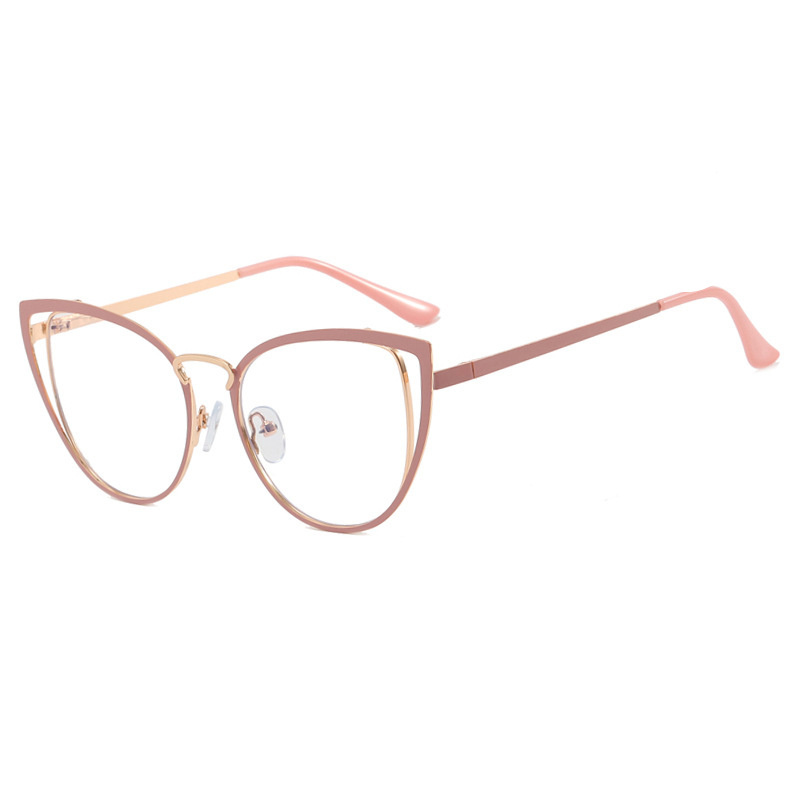 1820 2023 New Triangle Cat Eye Glasses Anti-blue Light Glasses Frame Cross-border Designer Glasses Fashion Women Eyewear