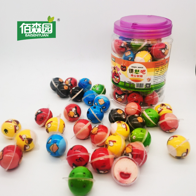 Multi-colored Birds Shaped Filling Juice Jam Candy  Wholesale Candy Custom Sweet Gummy Candy