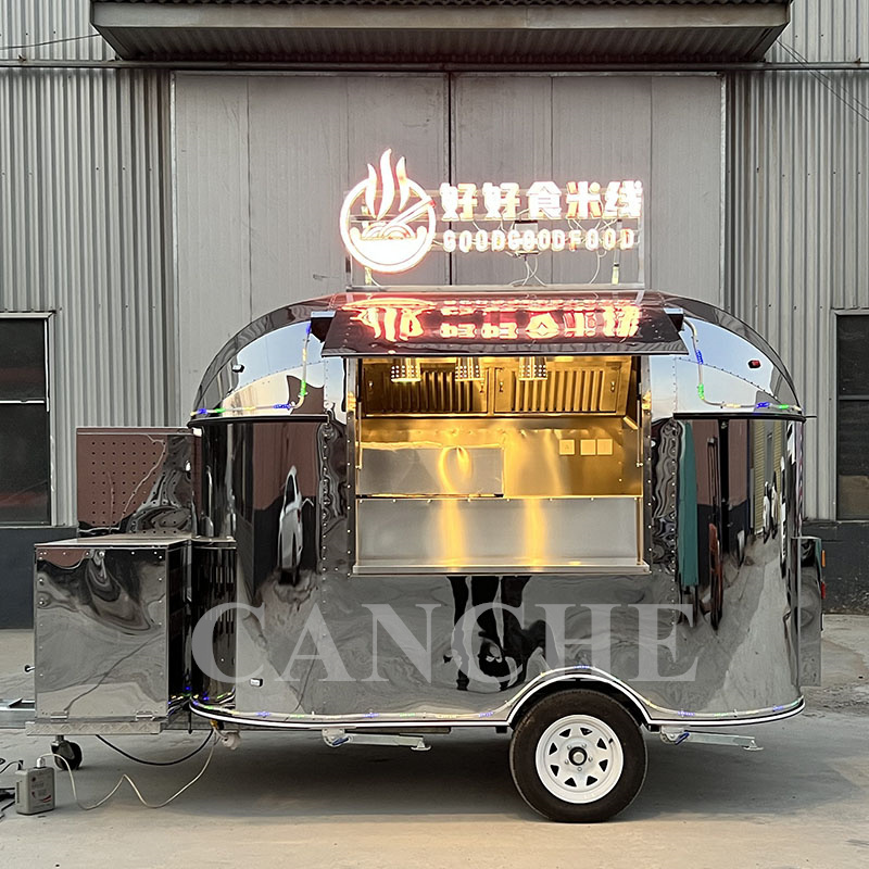 Beautiful design Concession Trailer Food Vending Cart Outdoor hot dog food concession cart