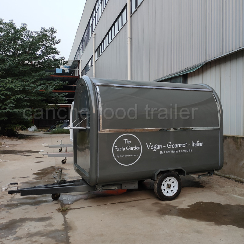 UK Ireland France hot sell CE Blue food cart food truck food trailer for sale