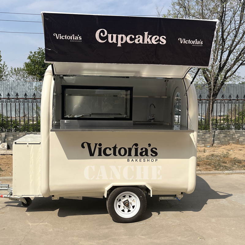 Most popular arestream food truck ice cream trailer mobile food van for sale