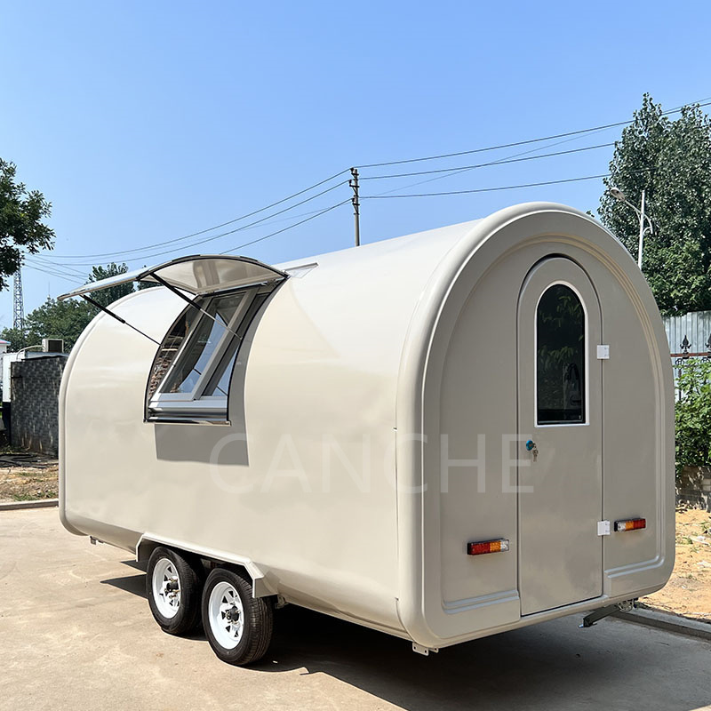 Customized food truck rolling cart fast food snow cone trailer food cart cooking trailer hamburger carts