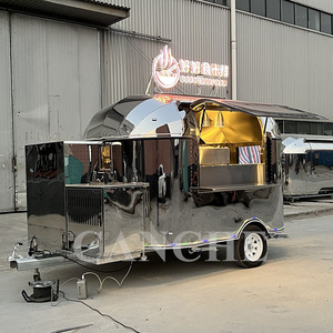 Factory Mad Food Trucks low price color plate airstream bus food truck Hot Dog Cart Electric Caravan Trailer