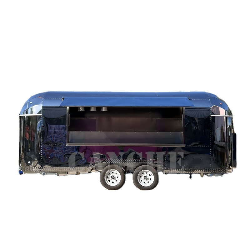 CE approved airstream food truck food trailers fully equipped for street gelato cart food stand With Portugal standard