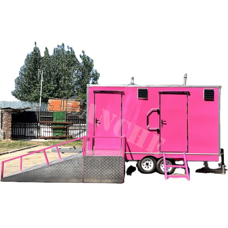 Mobile toilets customized outdoor portable toilet and shower portable toilet trailers for sale