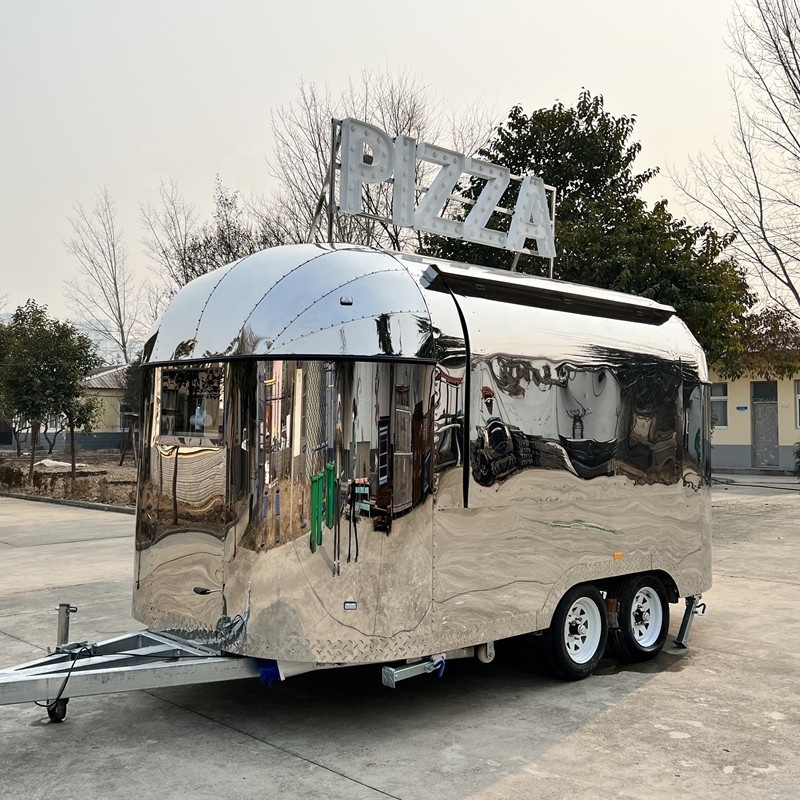 Factory mobile fast foot outdoor concession BBQ food trailer/ camper food truck mini bar kiosk pizza kitchen food cart with CE