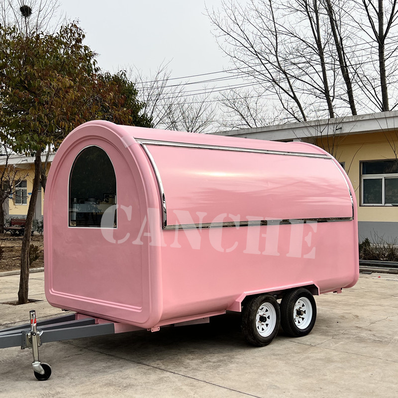 Streest Food Concession trailer Mobile Coffee Shop 2.2m Mini Coffee Truck