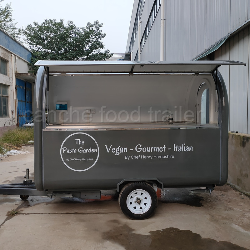 UK Ireland France hot sell CE Blue food cart food truck food trailer for sale