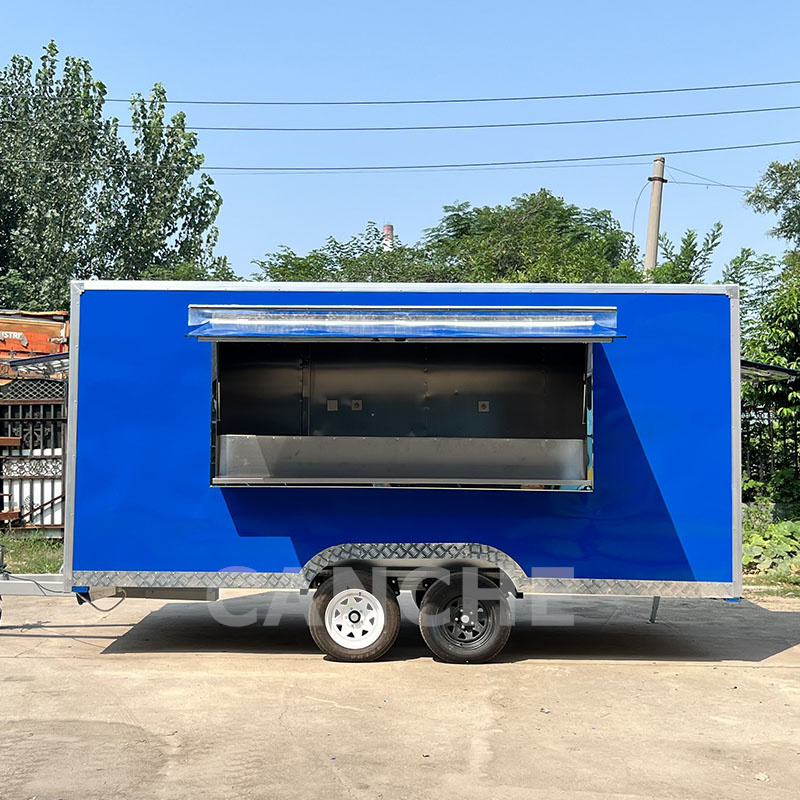 Mobile lunch franchise stainless steel cart crepe making food cart trolley food bucket cart