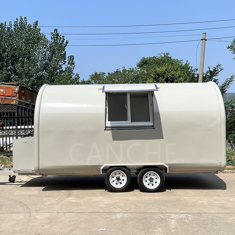 Customized food truck rolling cart fast food snow cone trailer food cart cooking trailer hamburger carts