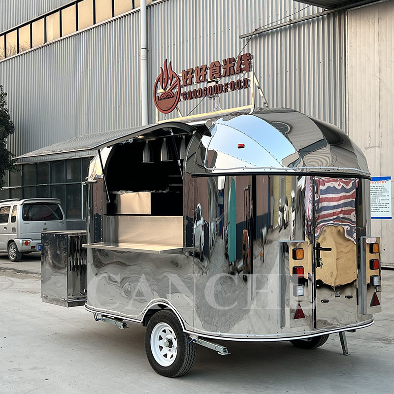 Beautiful design Concession Trailer Food Vending Cart Outdoor hot dog food concession cart