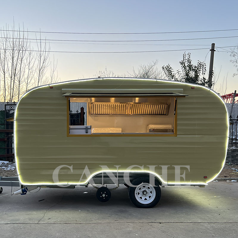 vintage food trailer coffee carts food vending bbq fish and chips food truck with full kitchen doughnut van