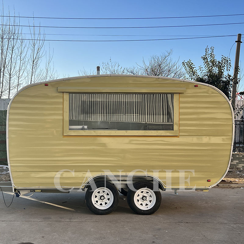 vintage food trailer coffee carts food vending bbq fish and chips food truck with full kitchen doughnut van