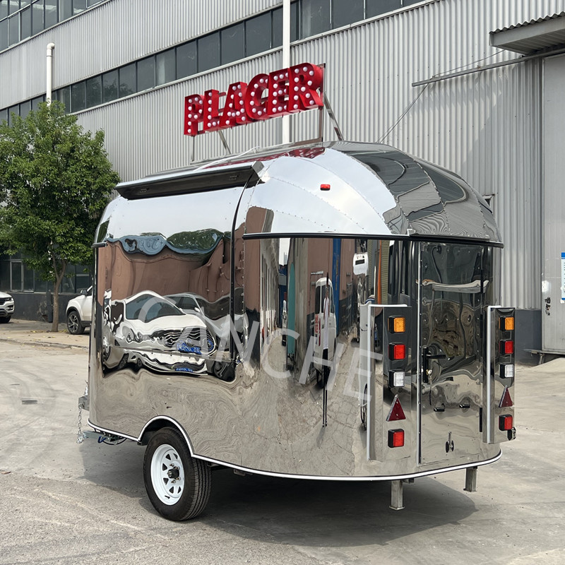 Ice Cream Coffee Van Mobile Food Trailer Foodtruck Trailer Baked Potato Mobile Food Truck Cart With Full Kitchen