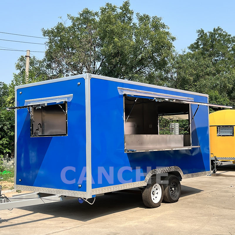 Mobile lunch franchise stainless steel cart crepe making food cart trolley food bucket cart