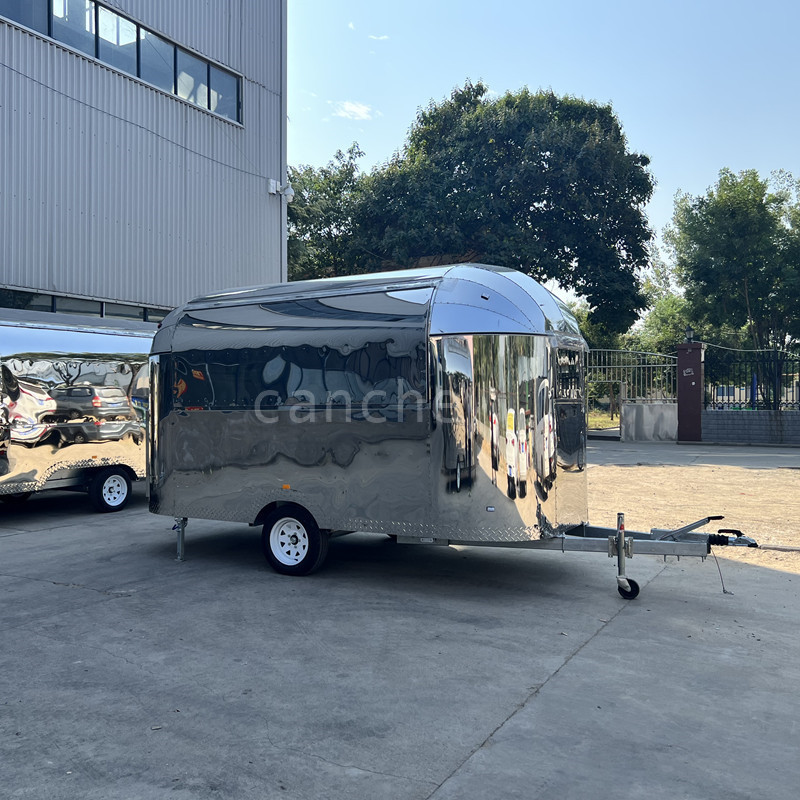 Outdoor Shawarma Turkey Mobile Food Cart Snack Food Vending Cart for Slush Machine Trailer