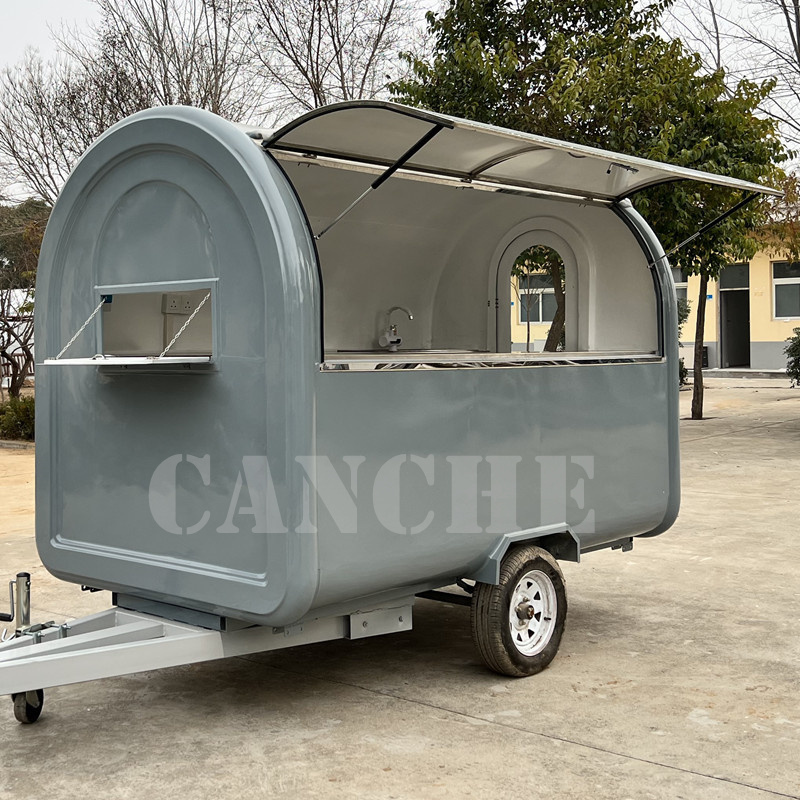 custom fast food trailer mobile hot dog food trailer European standard burger van custom coffee cart