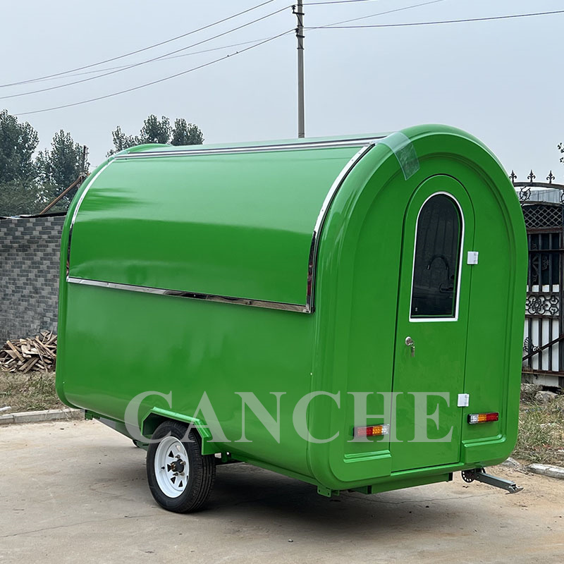 Towable pizza trailer mobile street food truck for sale unique design fast food cart