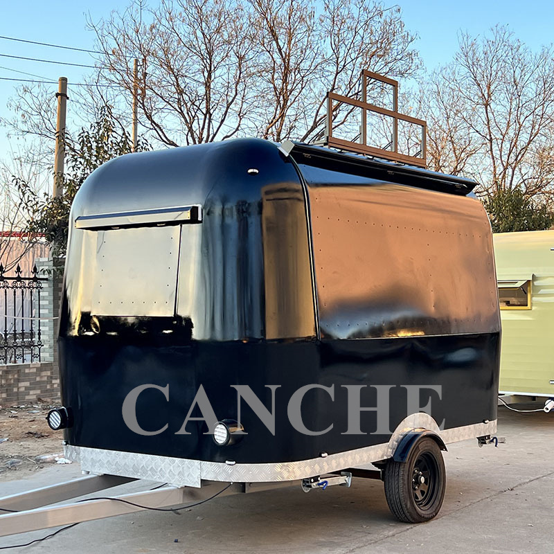 Customized BBQ Food Truck with Full Kitchen Mobile Street Food Canteen Cart for Sale Fast Hot Dog Trailer