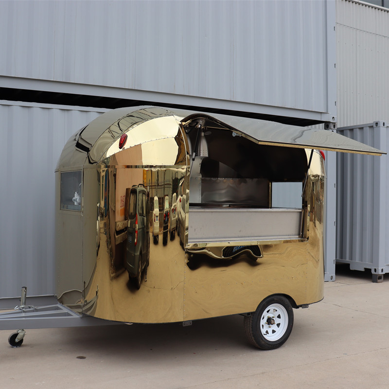 Professional CE approved automatic electric food truck for sale/at food trailer carts/outdoor ice cream smoothie kiosk