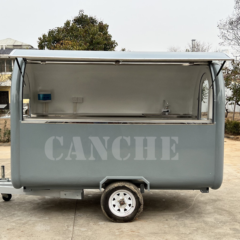 custom fast food trailer mobile hot dog food trailer European standard burger van custom coffee cart